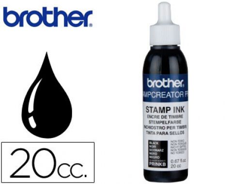 Recarga de tinta brother pr-ink-b cor preto para carimbos automaticos 20 cc , Brother , 28559 , 4977766055215